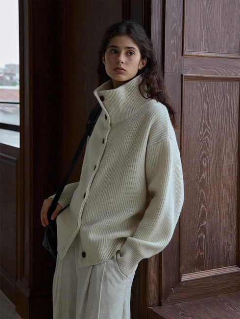 Glyph Cardigan Wool Sweater